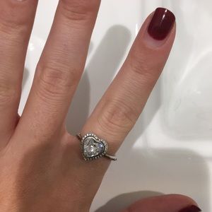 Sparkling Love Heart Ring